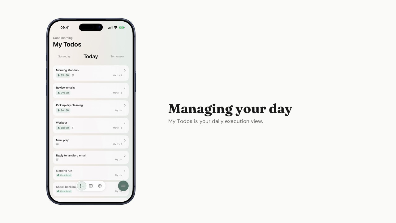 Managing your day