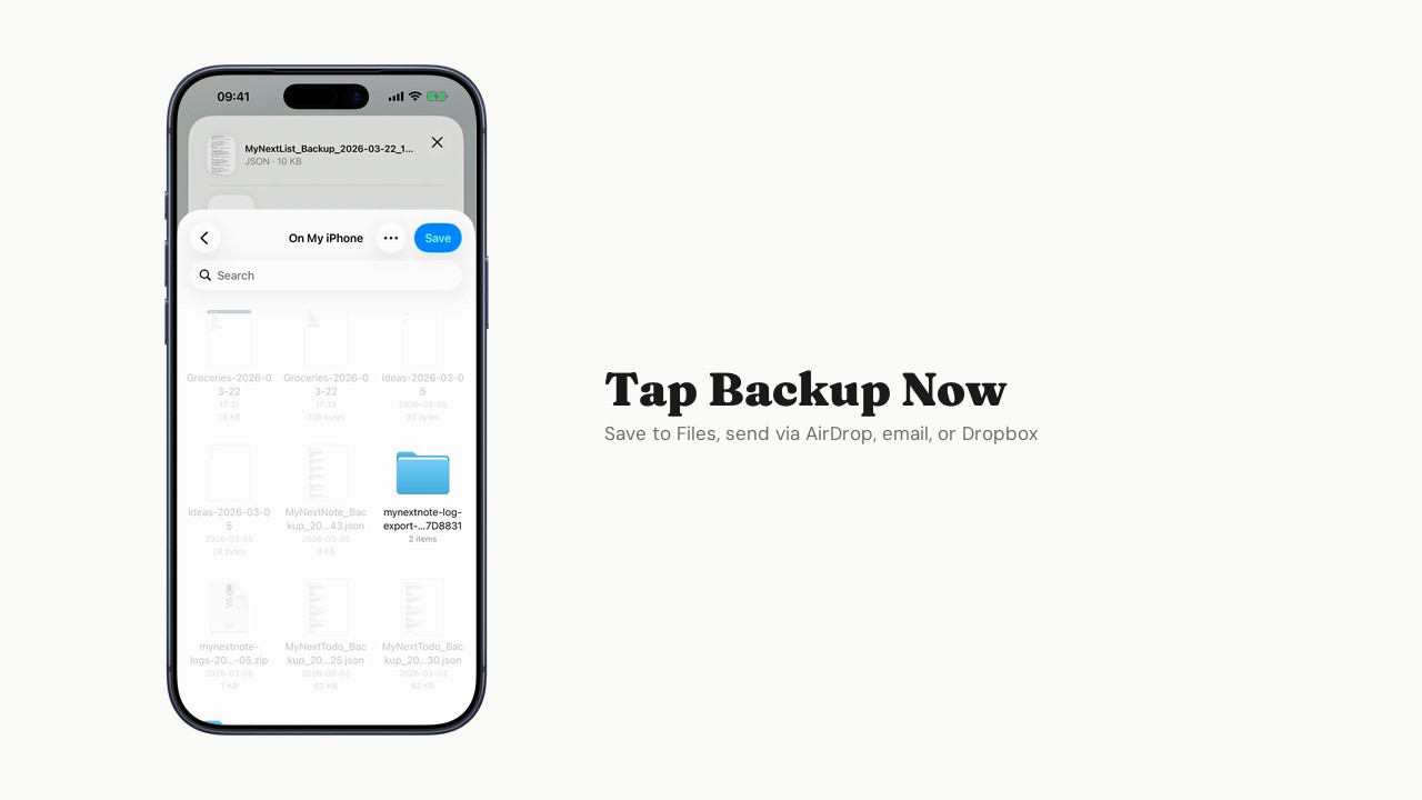 Backup and restore