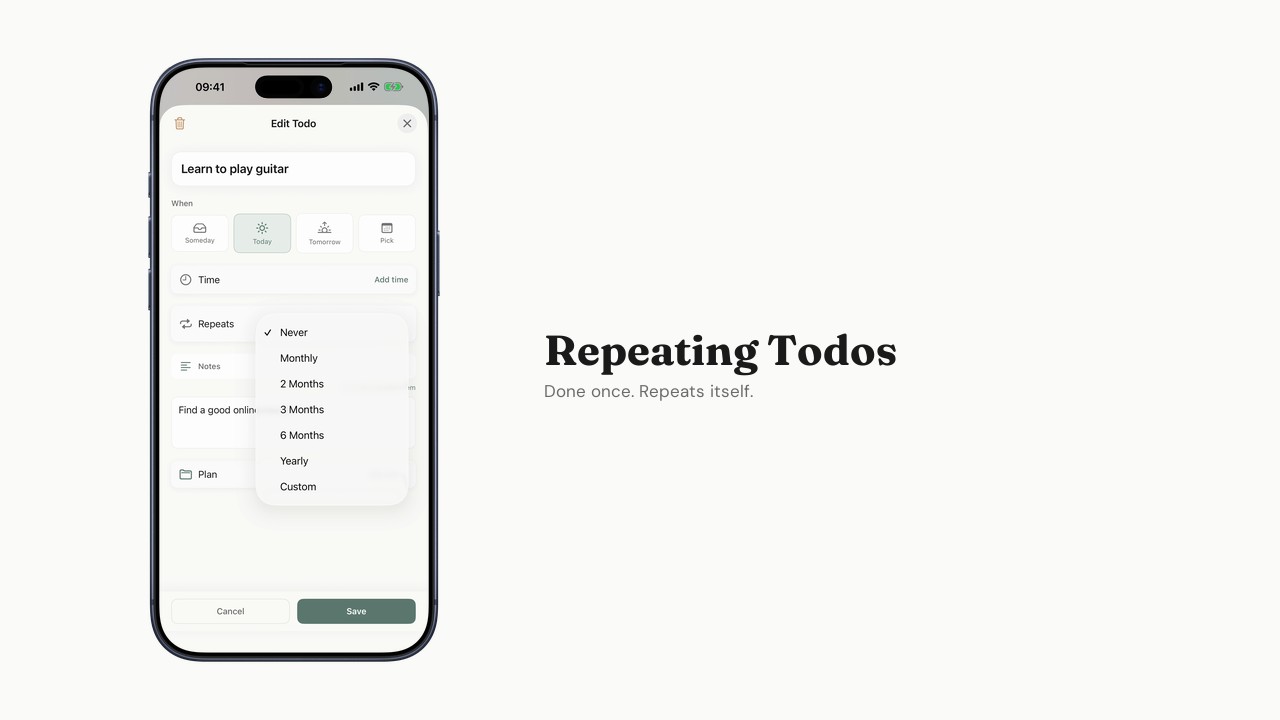 Using Repeating Todos